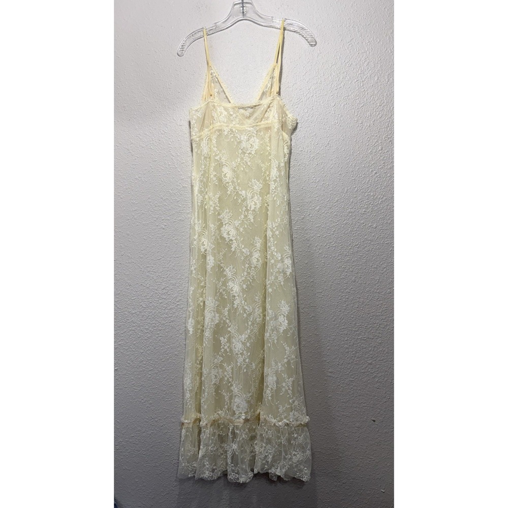 Claire Pettibone Lace Slip Sheer Full Xl Vintage Dainty Chic Victorian Feminine - Picture 2 of 8